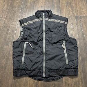 Marmot Men's Puffer Vest Polarguard 3D Black Full Zip Soft Nylon Breathable Med